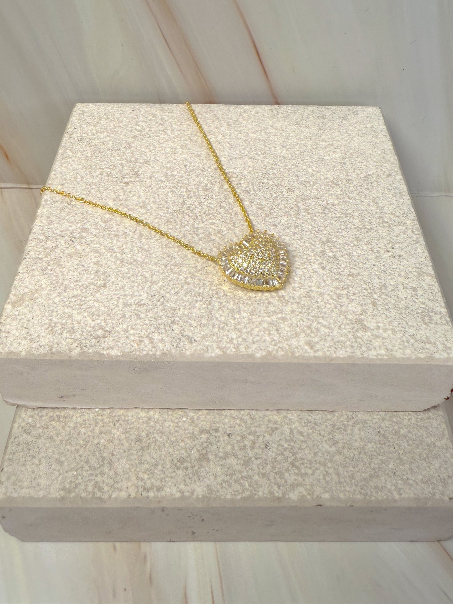 COLLANA CUORE BAGUETTE