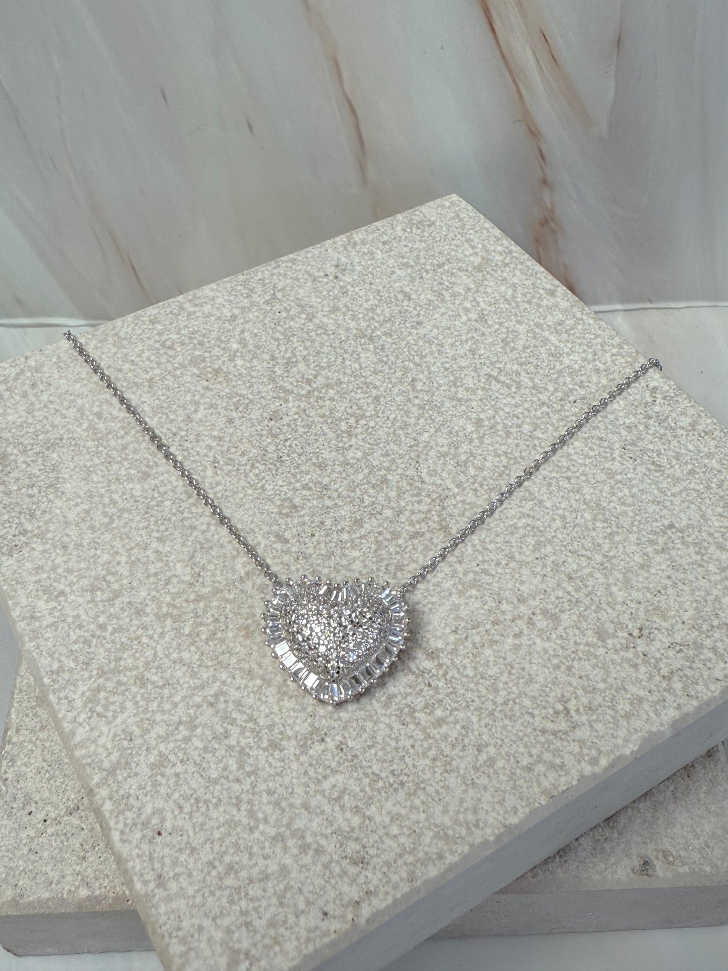 COLLANA CUORE BAGUETTE