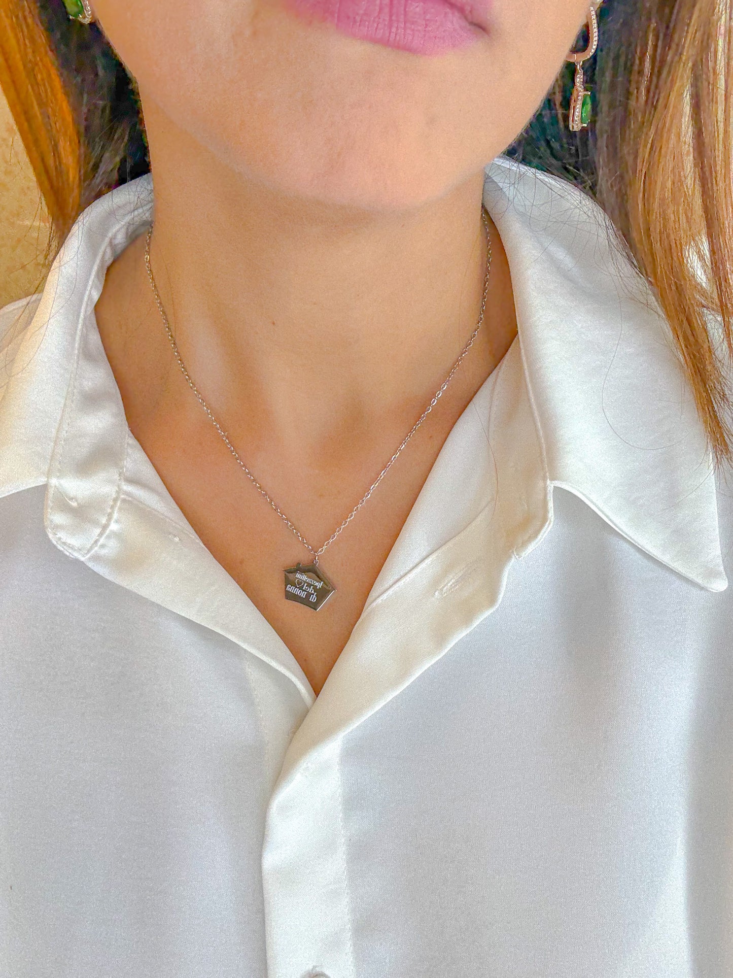 COLLANA CASETTA ACCIAIO316