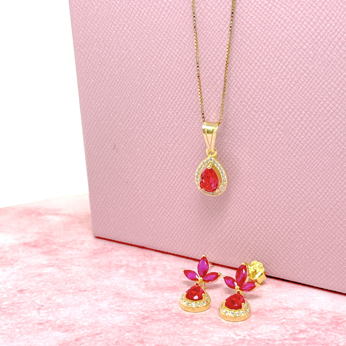 PARURE PETALI DI GOCCE