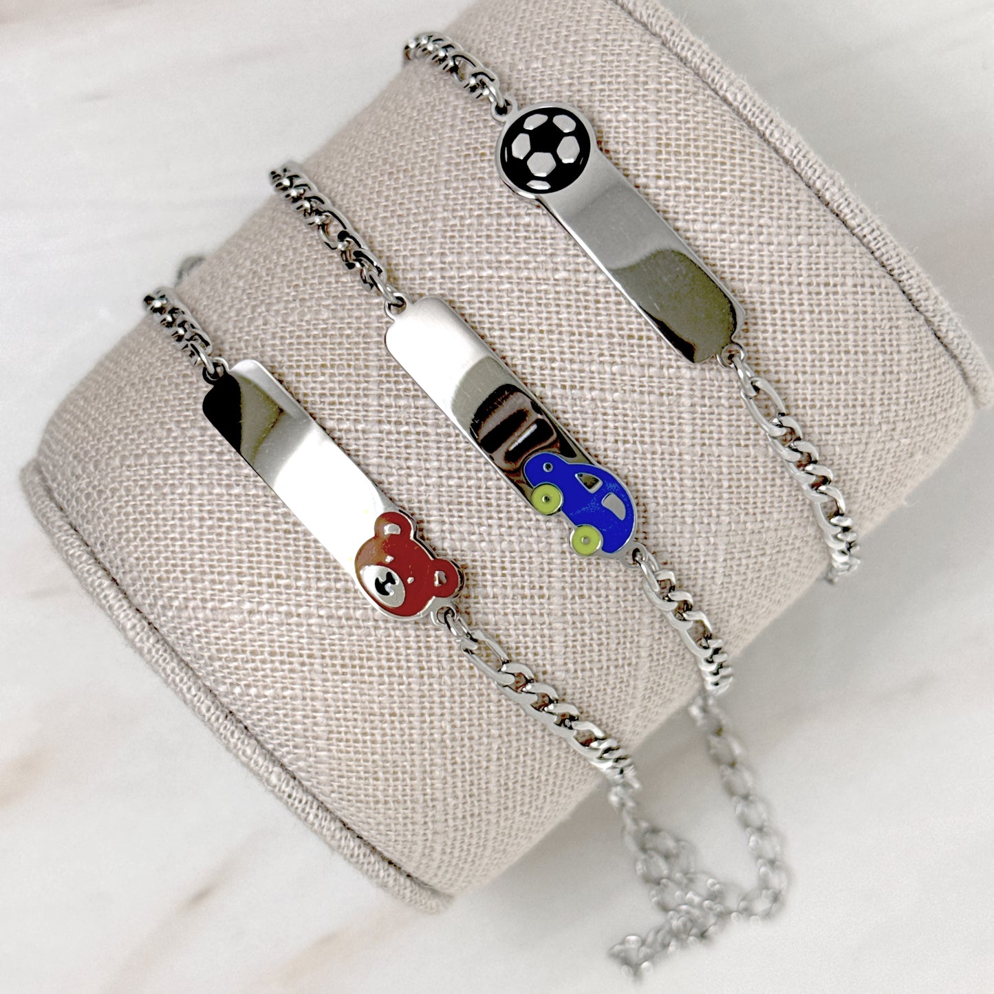 BRACCIALI BIMBO/A TARGHETTA PERS.