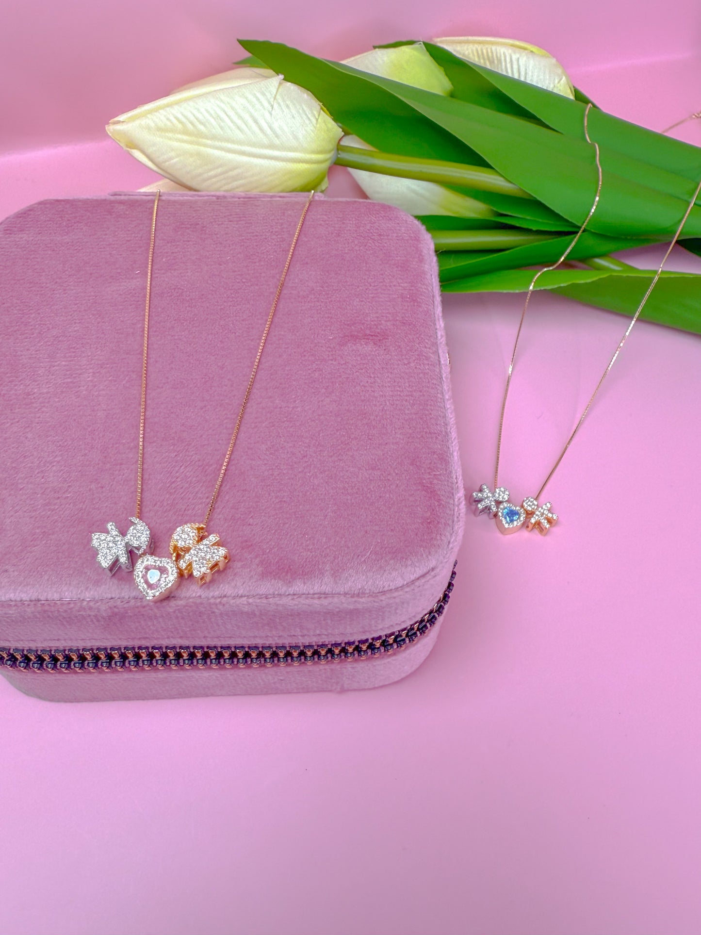COLLANA BEBE'CON CUORE E PORTAGIOIE(In regalo π)