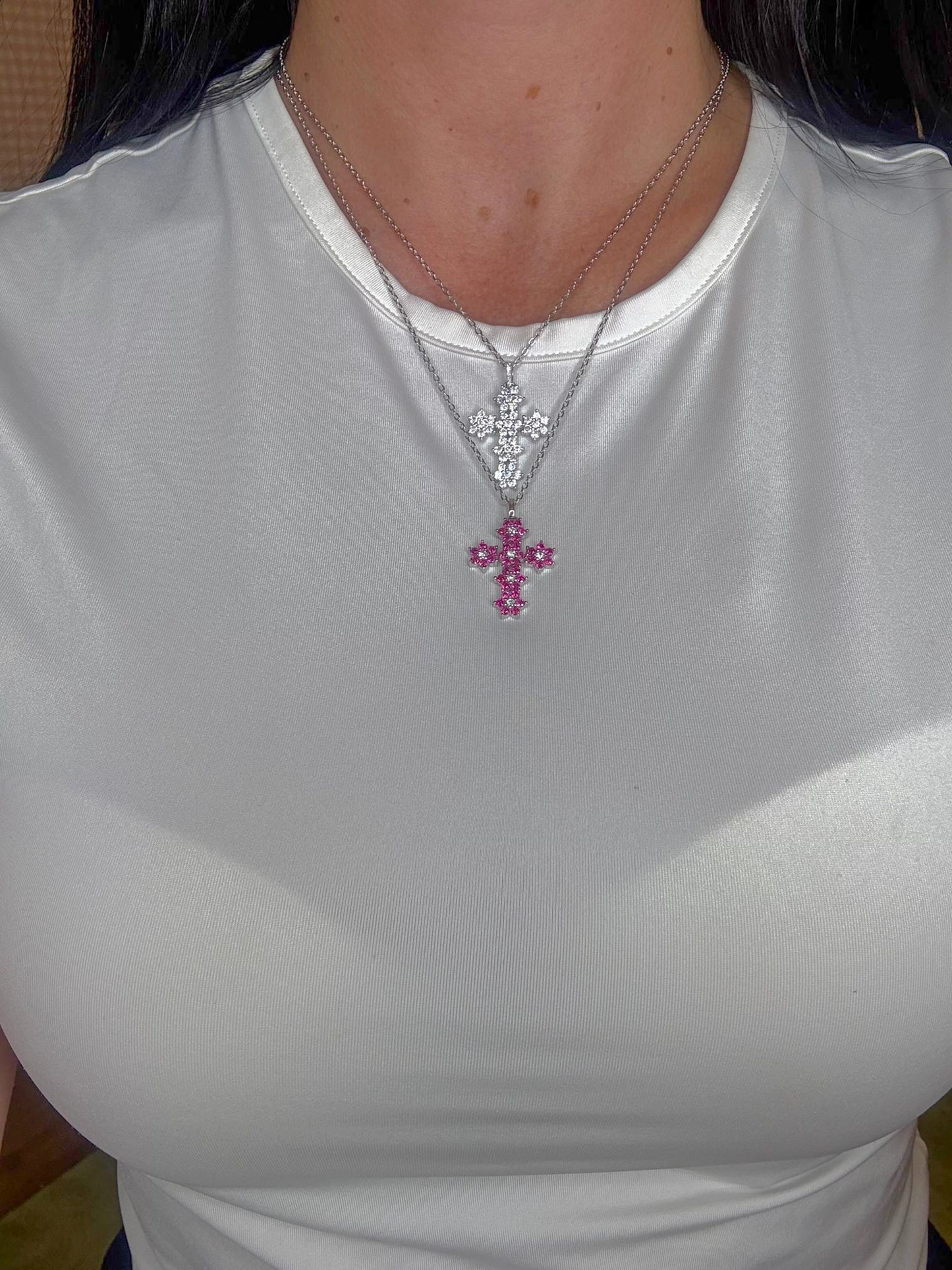COLLANA CROCE FIORI