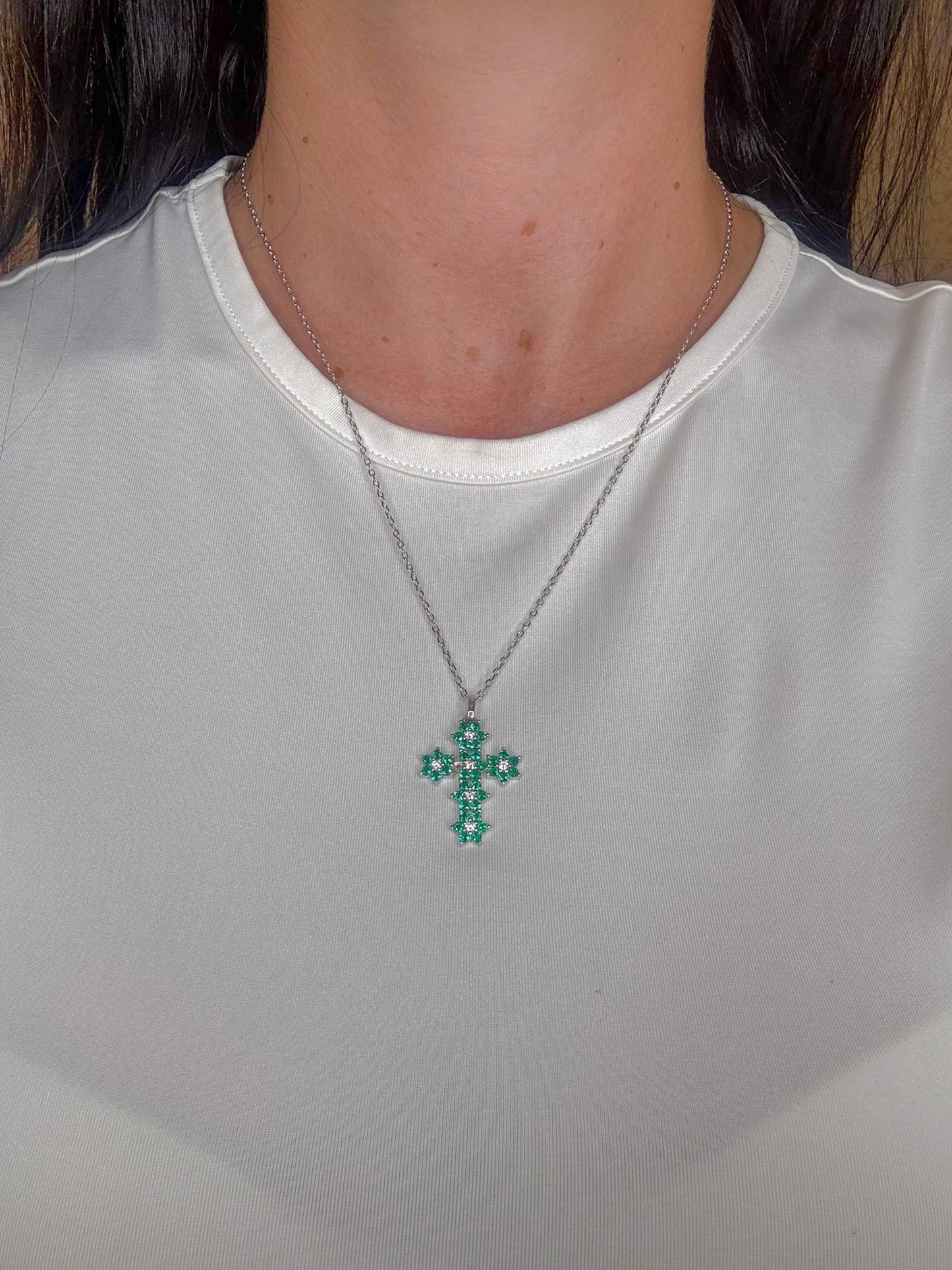 COLLANA CROCE FIORI