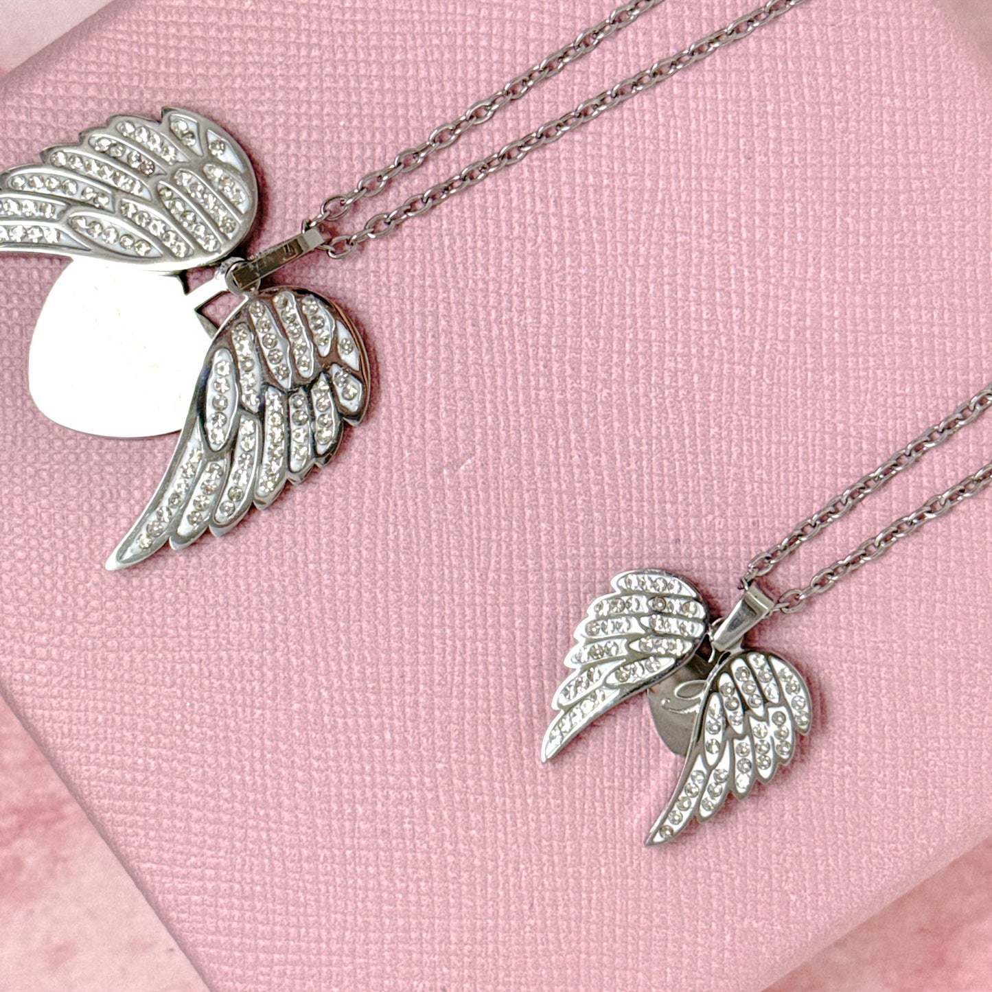 COLLANA CON ALI ACCIAIO316