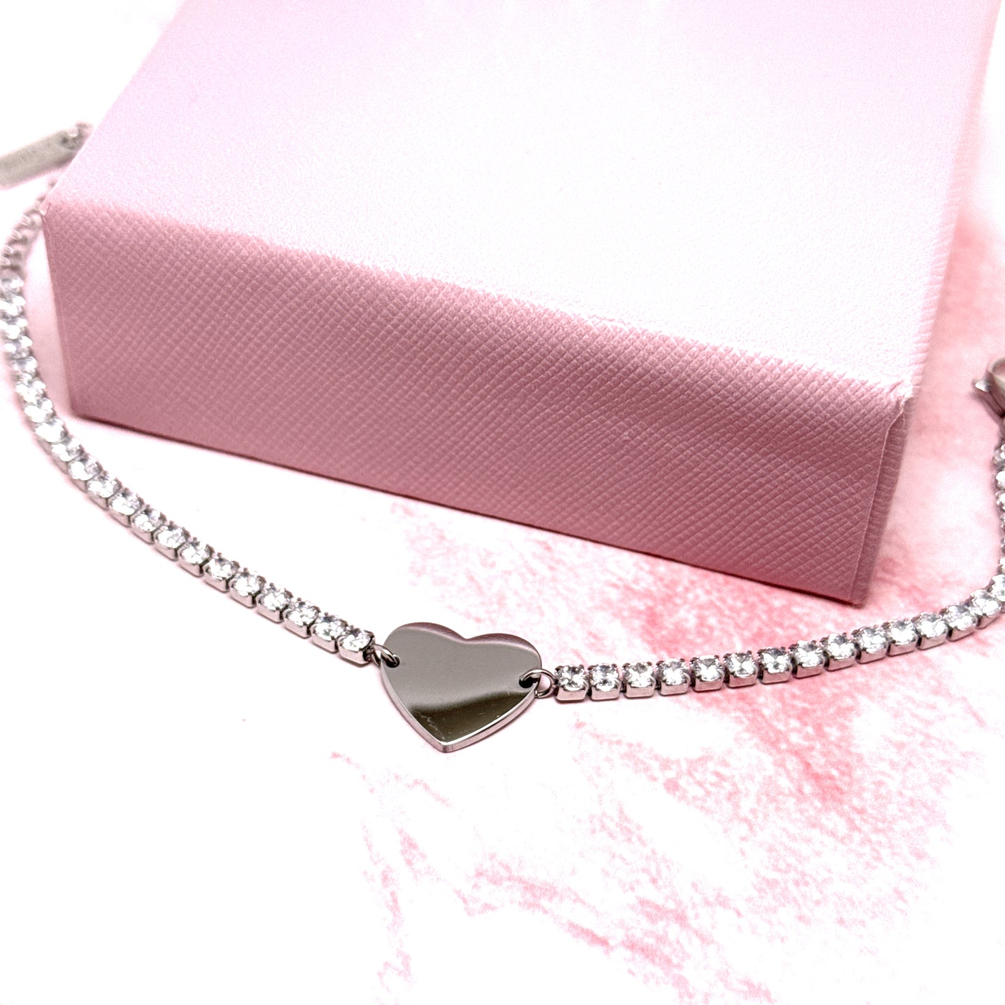 BRACCIALE TENNIS CUORE PERSONALIZZATO