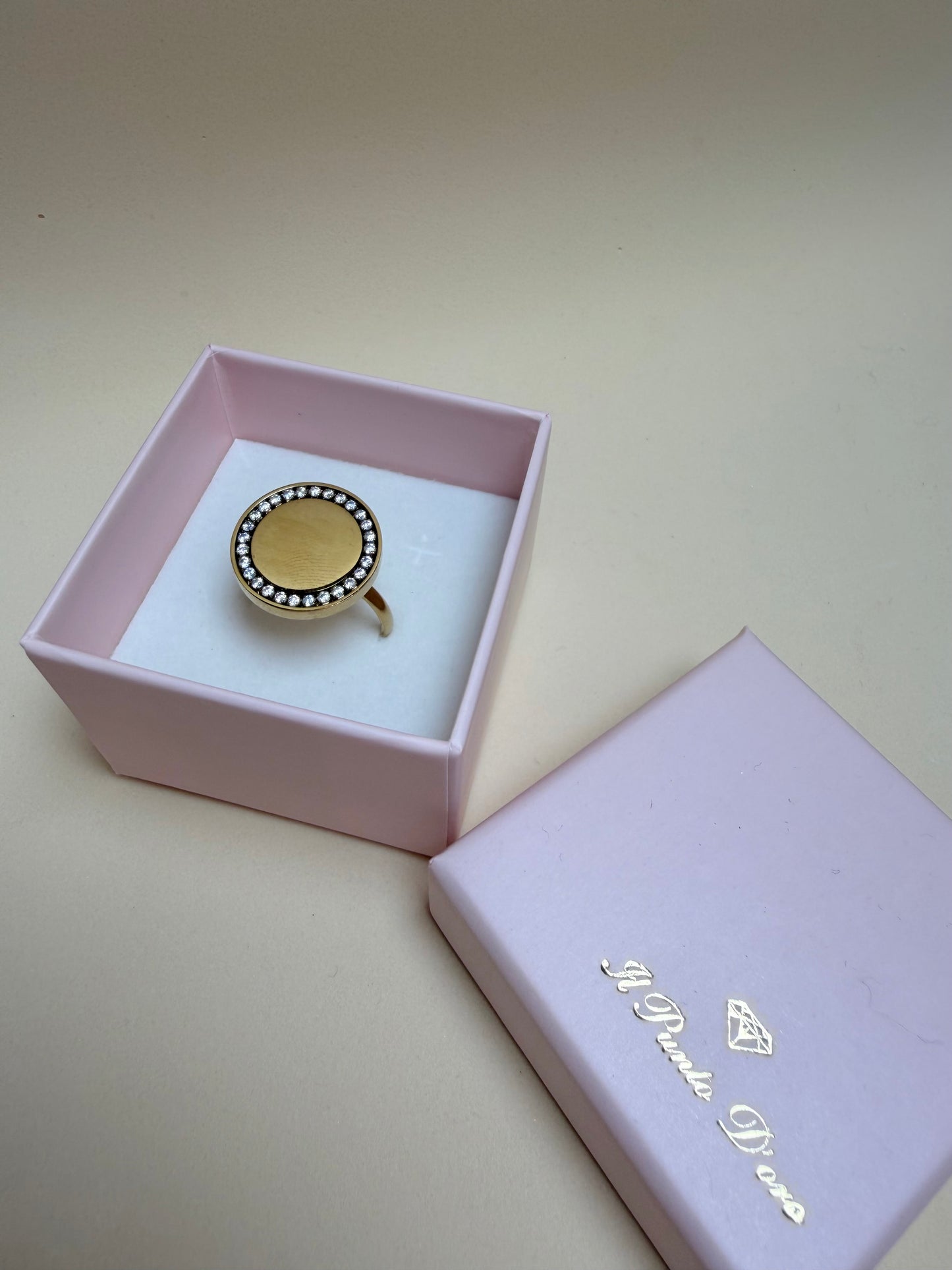 ANELLO CERCHIO DI LUCE PERSONALIZZATO