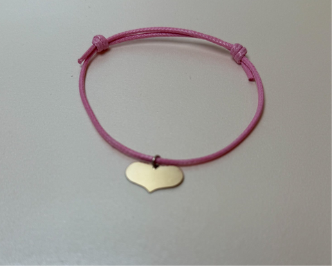 BRACCIALE IN CORDA COLORATO E CHARMS