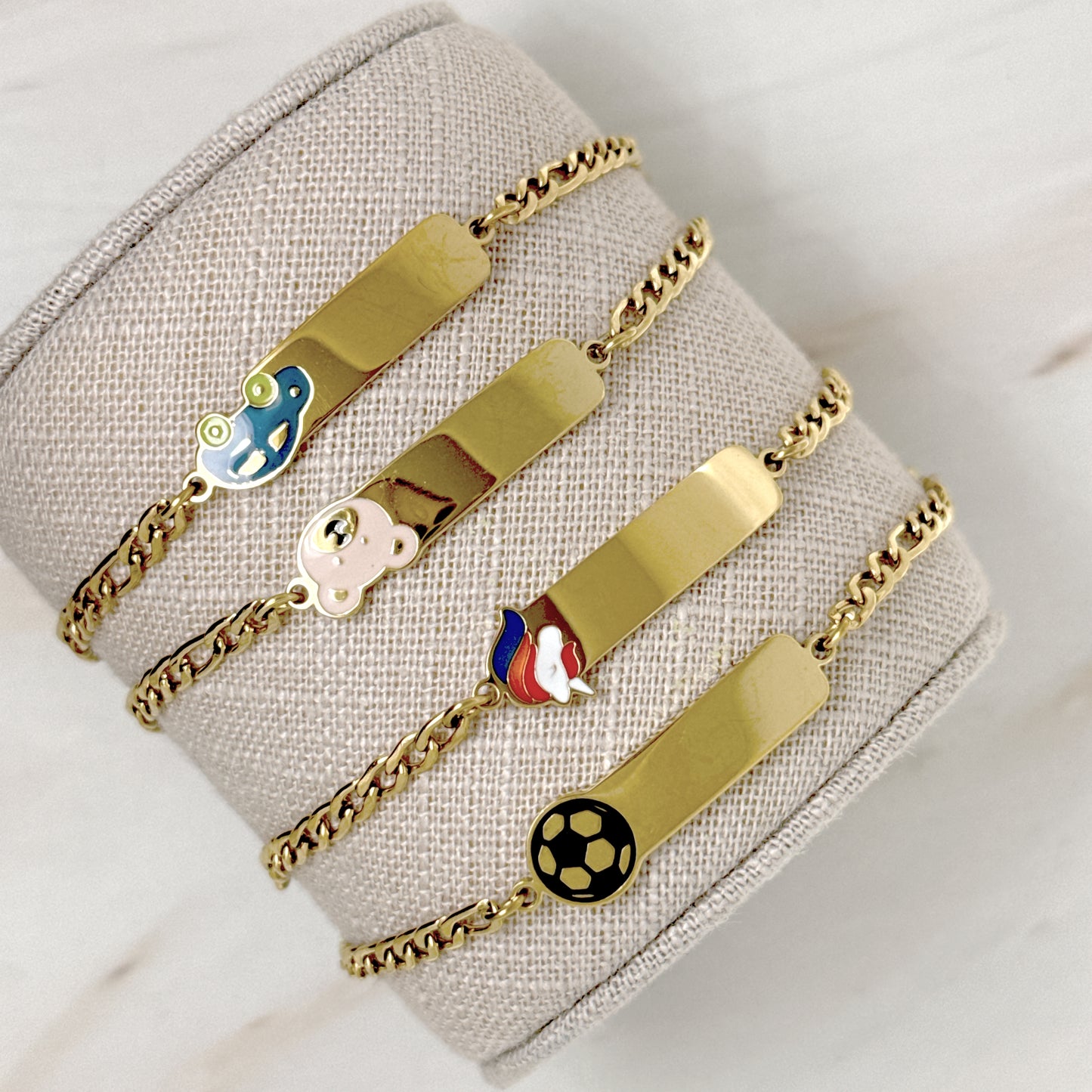 BRACCIALI BIMBO/A TARGHETTA PERS.