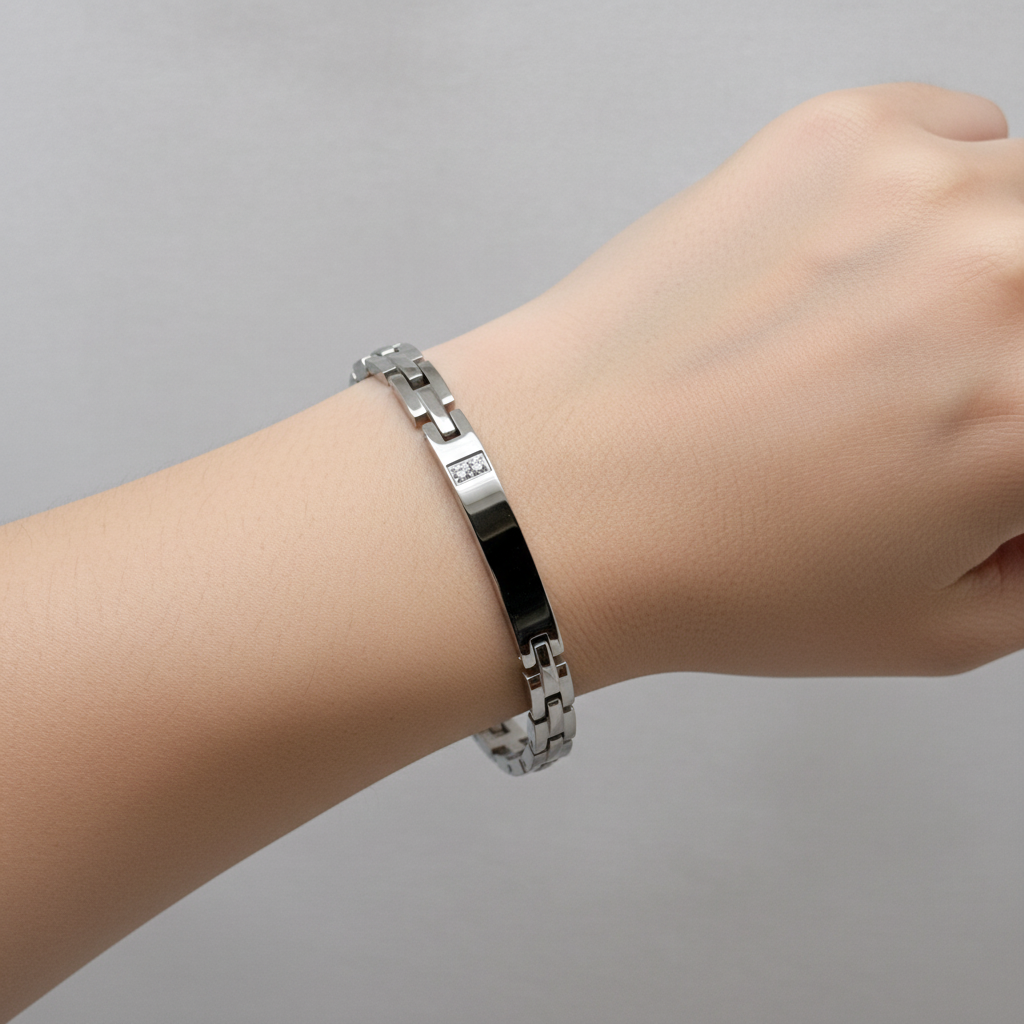 BRACCIALE MAGLIA PIATTA