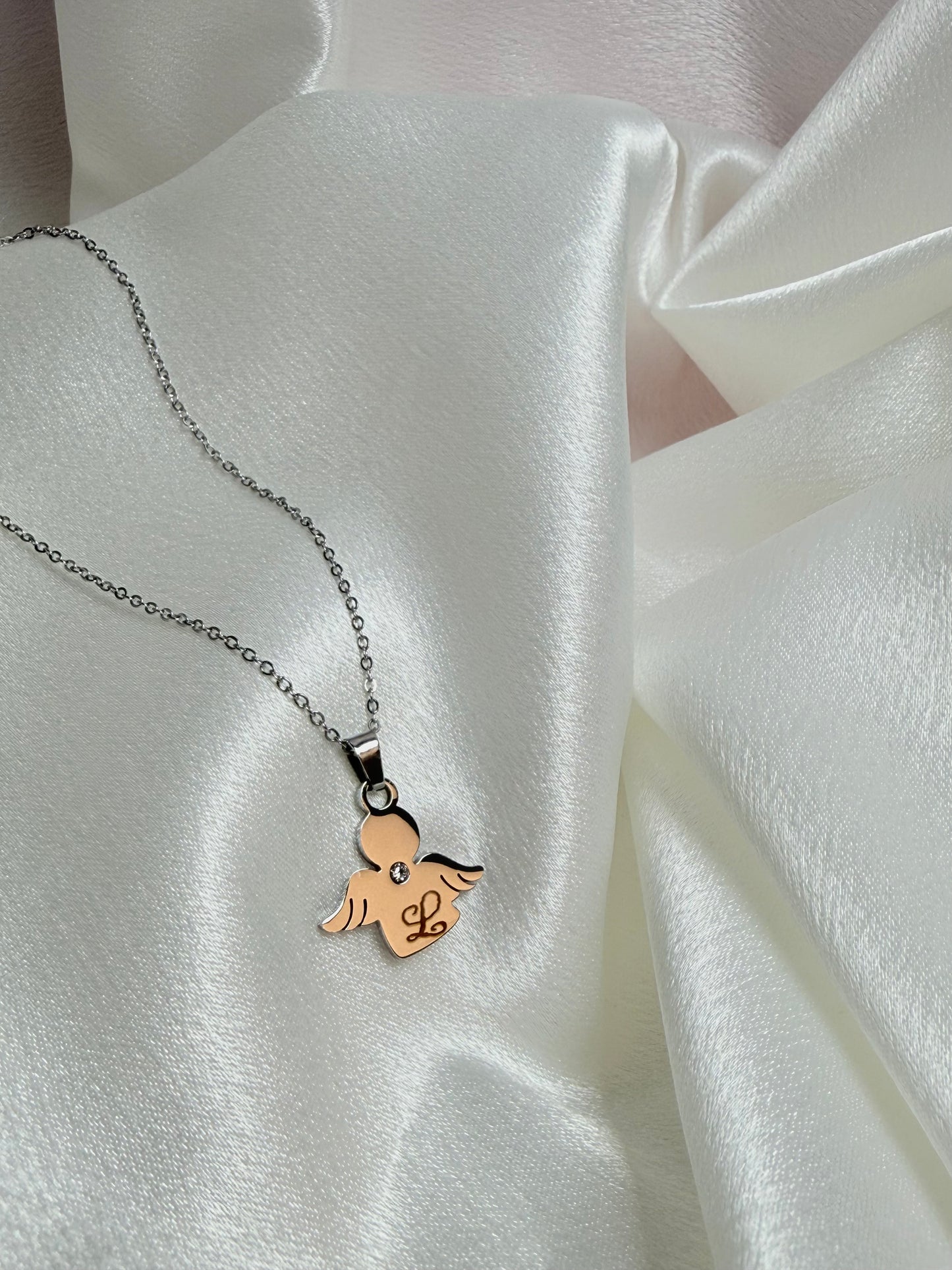 COLLANA ANGELO CON PUNTO LUCE