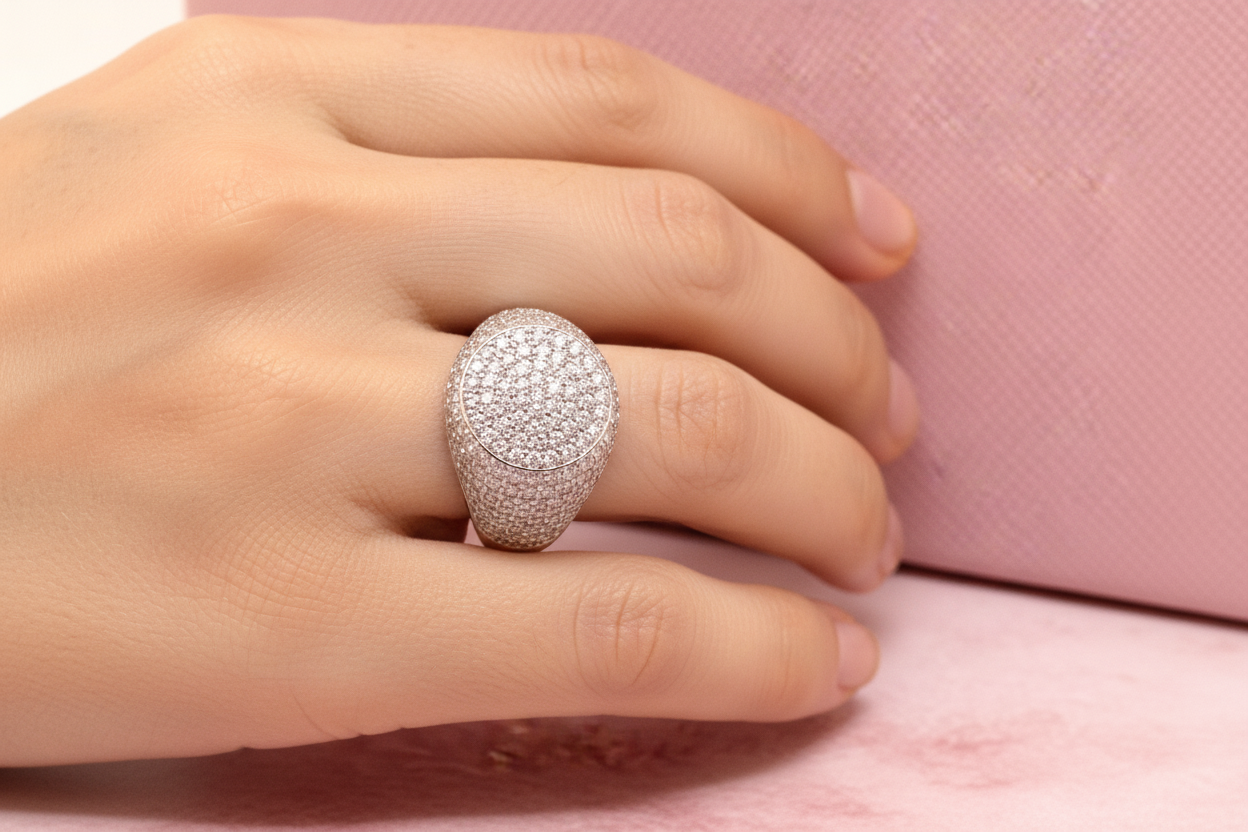 Anello Chevalier in Zinc – Misura Regolabile 💍