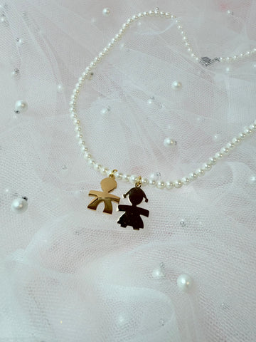 COLLANA DI PERLE CON BEBÈ COMPONIBILE