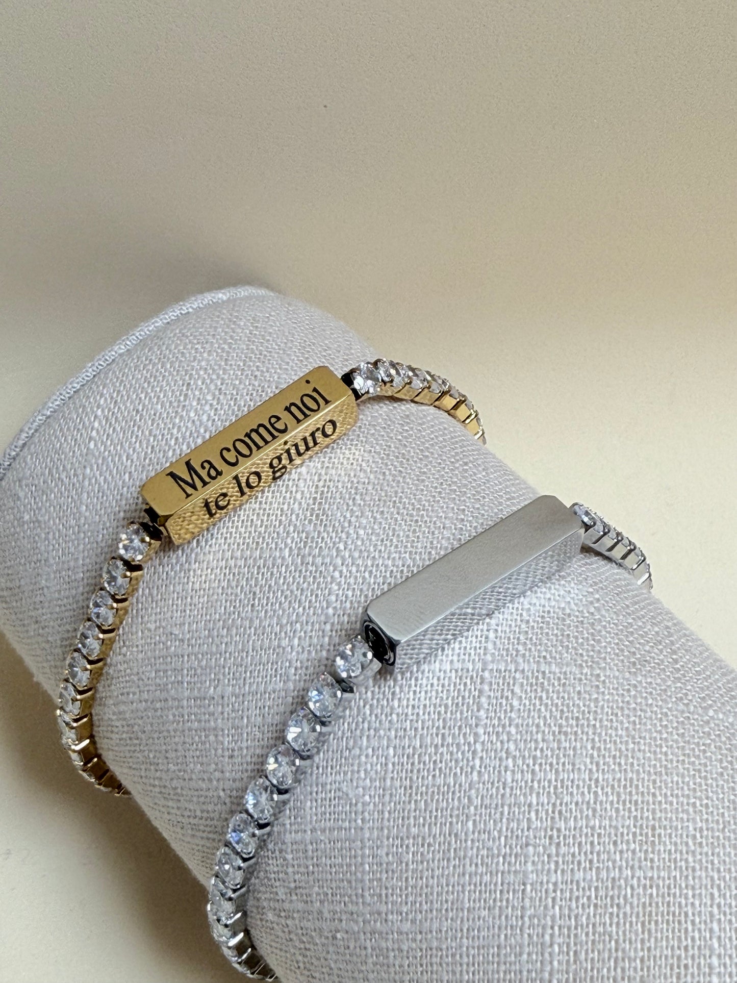 BRACCIALE TENNIS LUCE E PAROLE