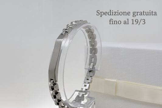 BRACCIALE MAGLIA AD OROLOGIO SOTTILE
