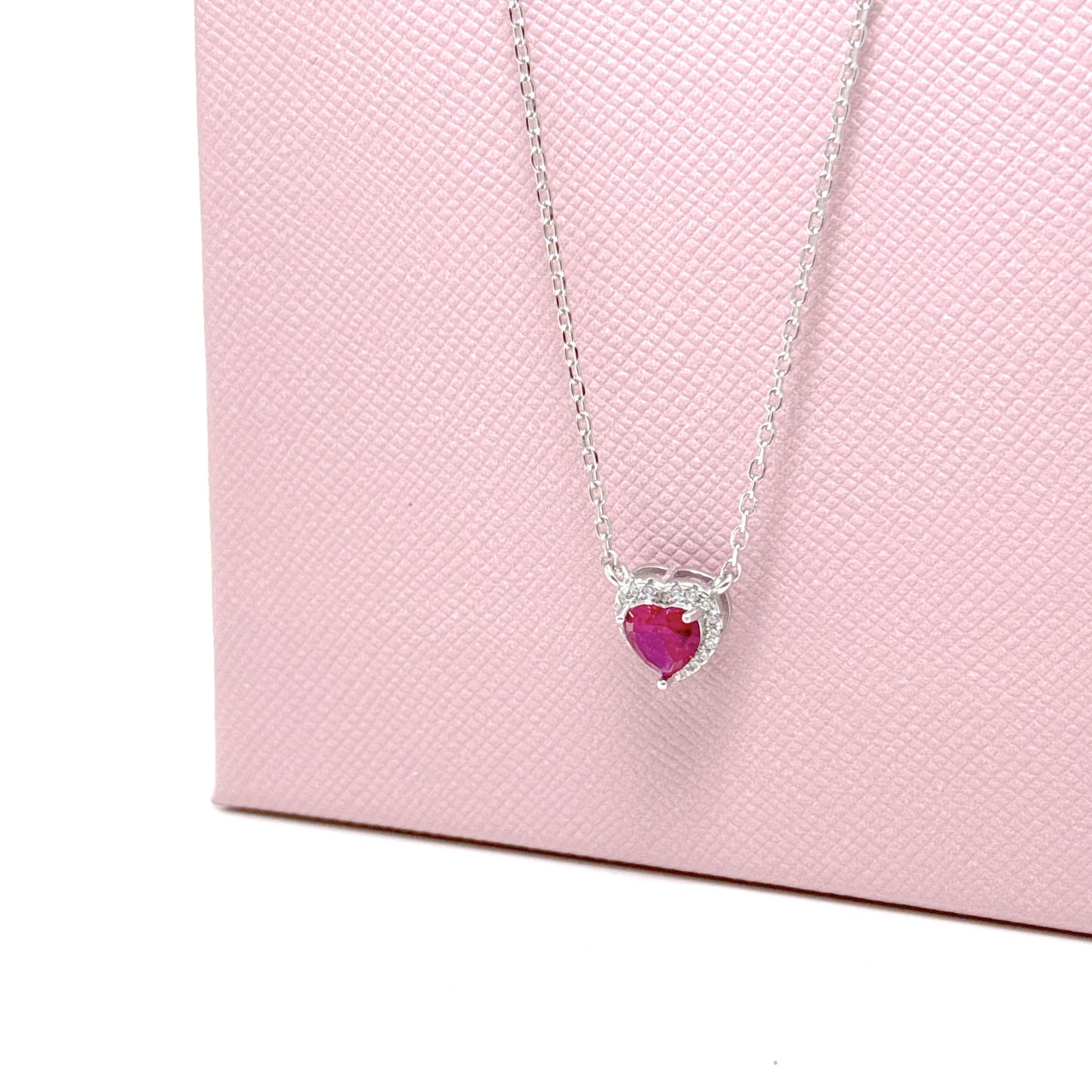 PARURE CUORE PASSANTE ZIRCONATO