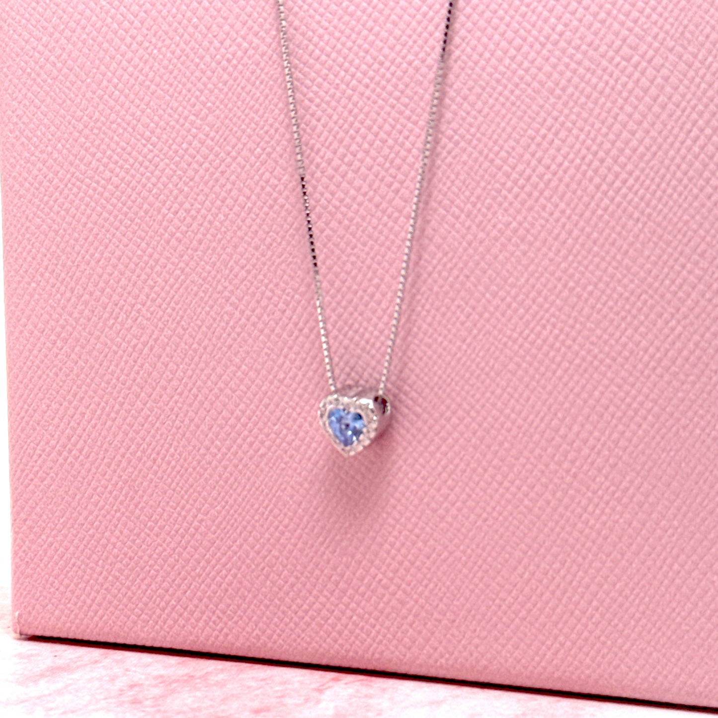 COLLANA CUORICINO COLORATO 925%