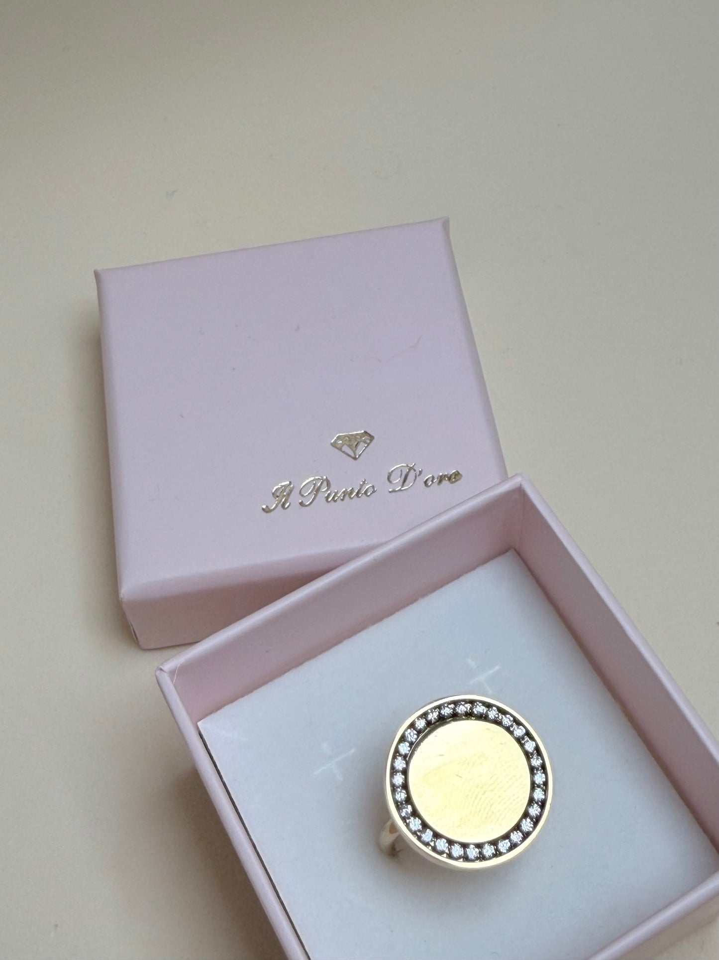 ANELLO CERCHIO DI LUCE PERSONALIZZATO