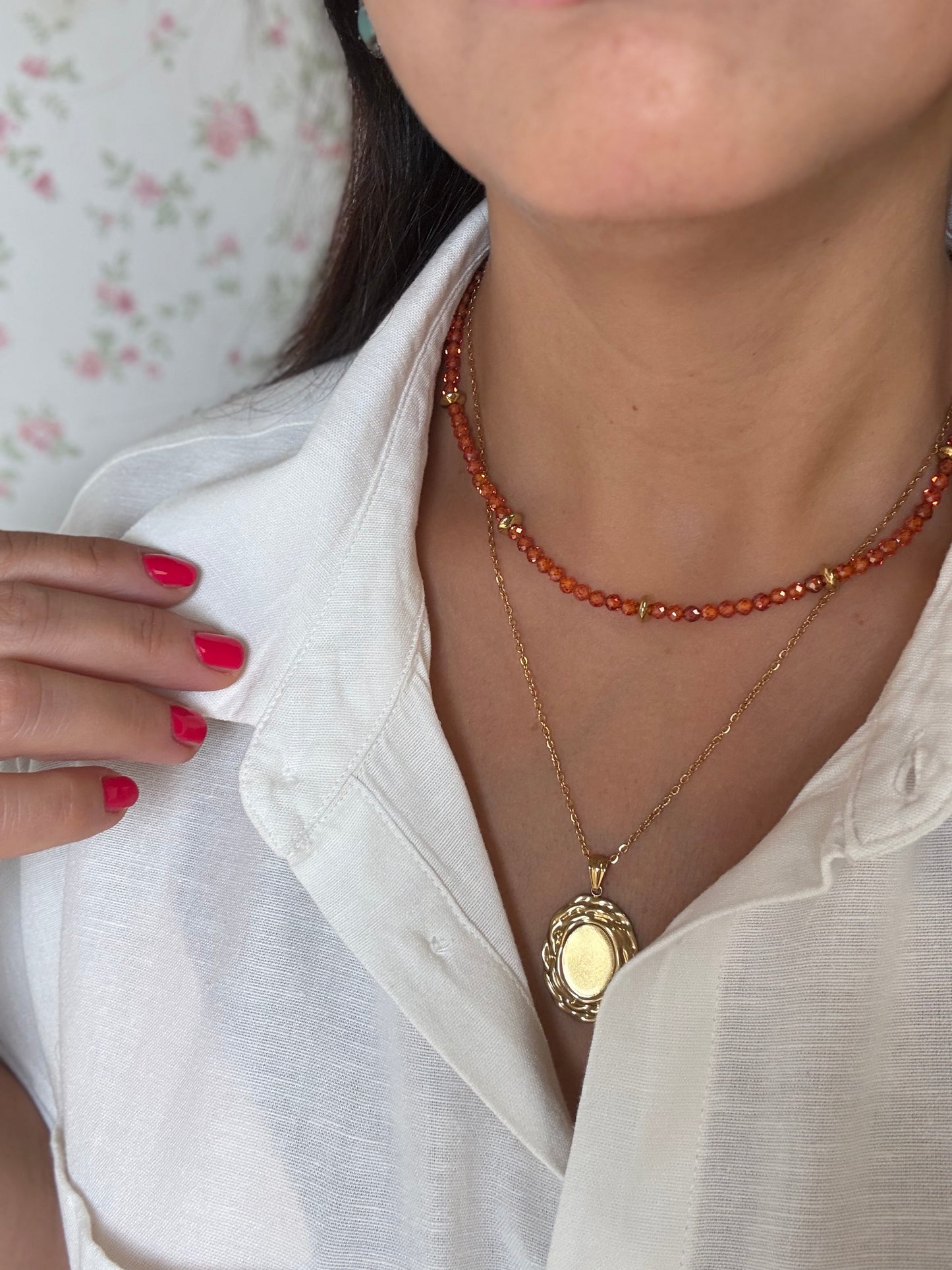 COLLANA RETRO’ OVALE PERSONALIZZABILE