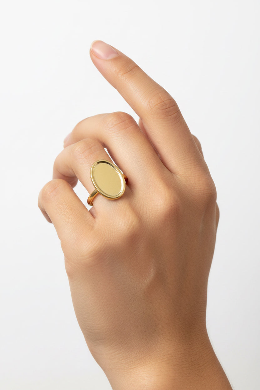 ANELLO PERSONALIZZATO OVALE