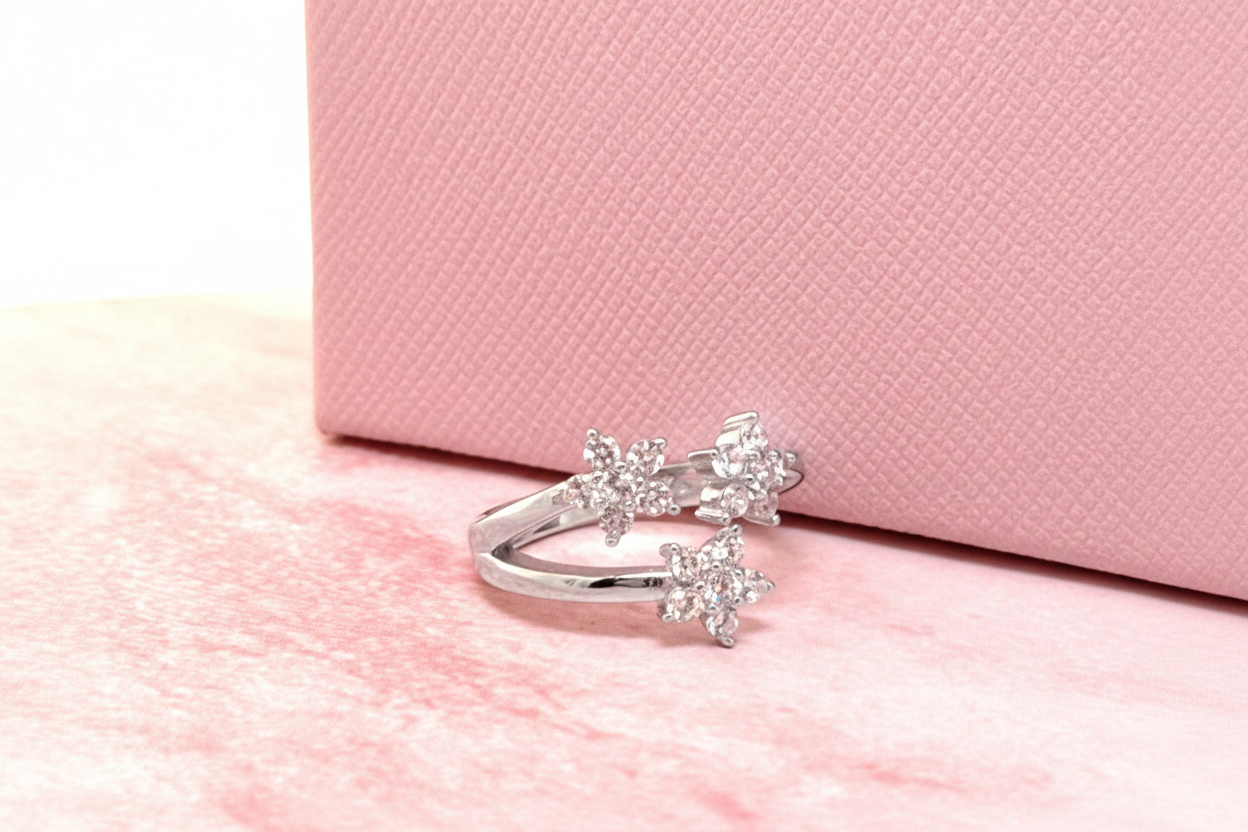 ANELLO CONTRARIE’ FIORI