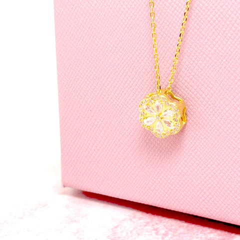 COLLANA FIORE CON PIETRE