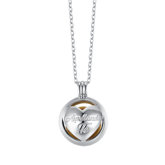 COLLANA CHIAMA ANGELI IN ACCIAIO IP GOLD CON CUORE