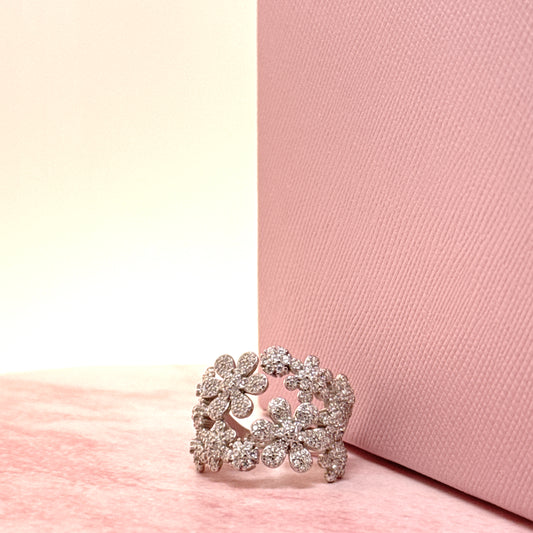 ANELLO INCROCIO DI FIORI