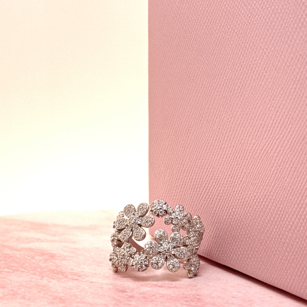 ANELLO INCROCIO DI FIORI