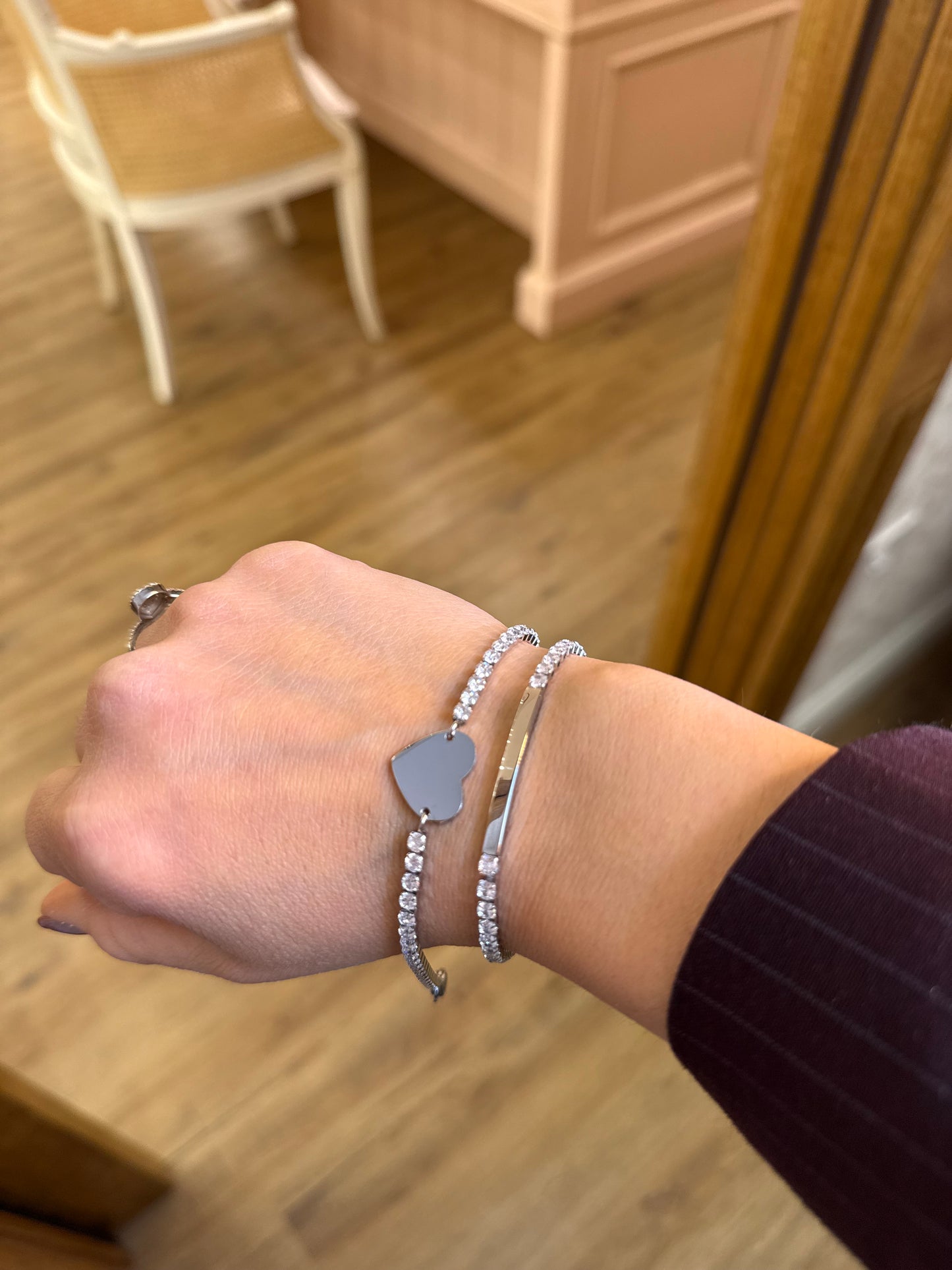 BRACCIALE TENNIS CUORE PERSONALIZZATO