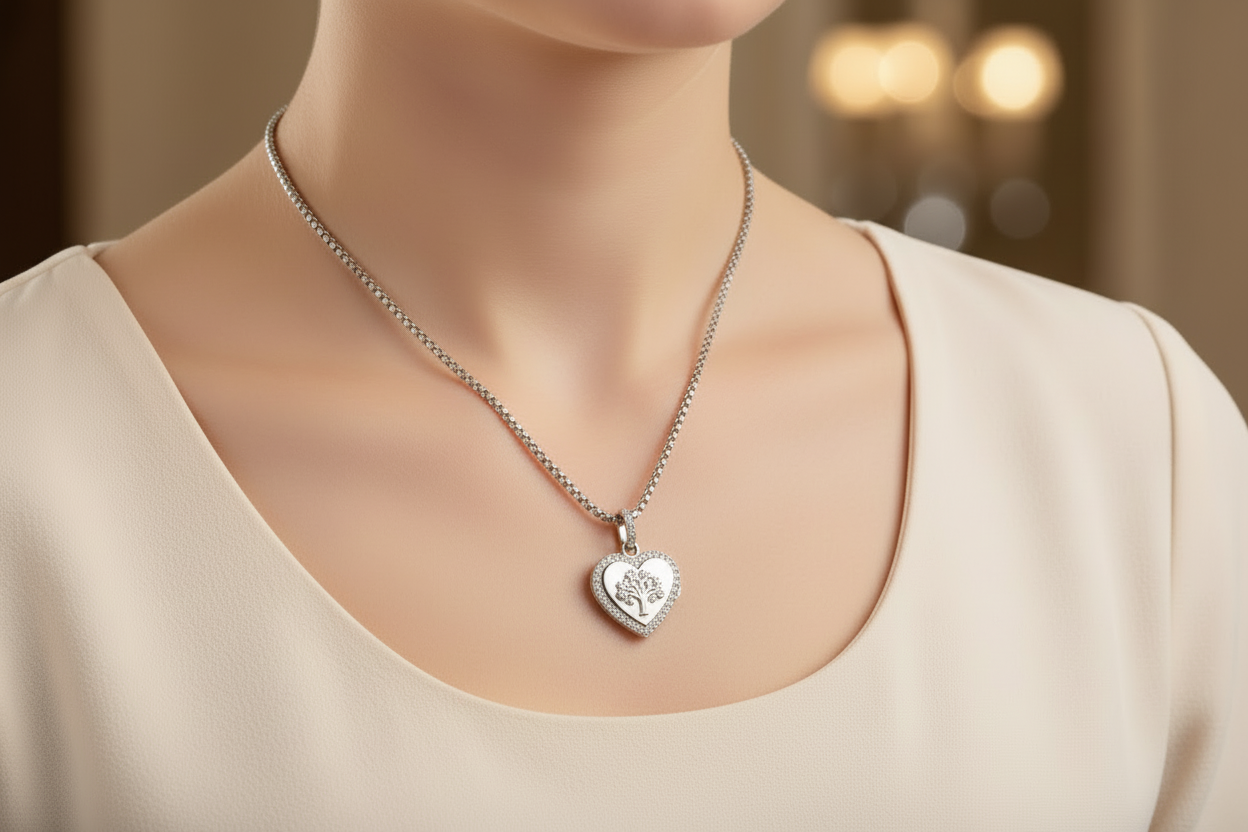 FOMEDAGLIA CUORE CON ALBERO DELLA VITA