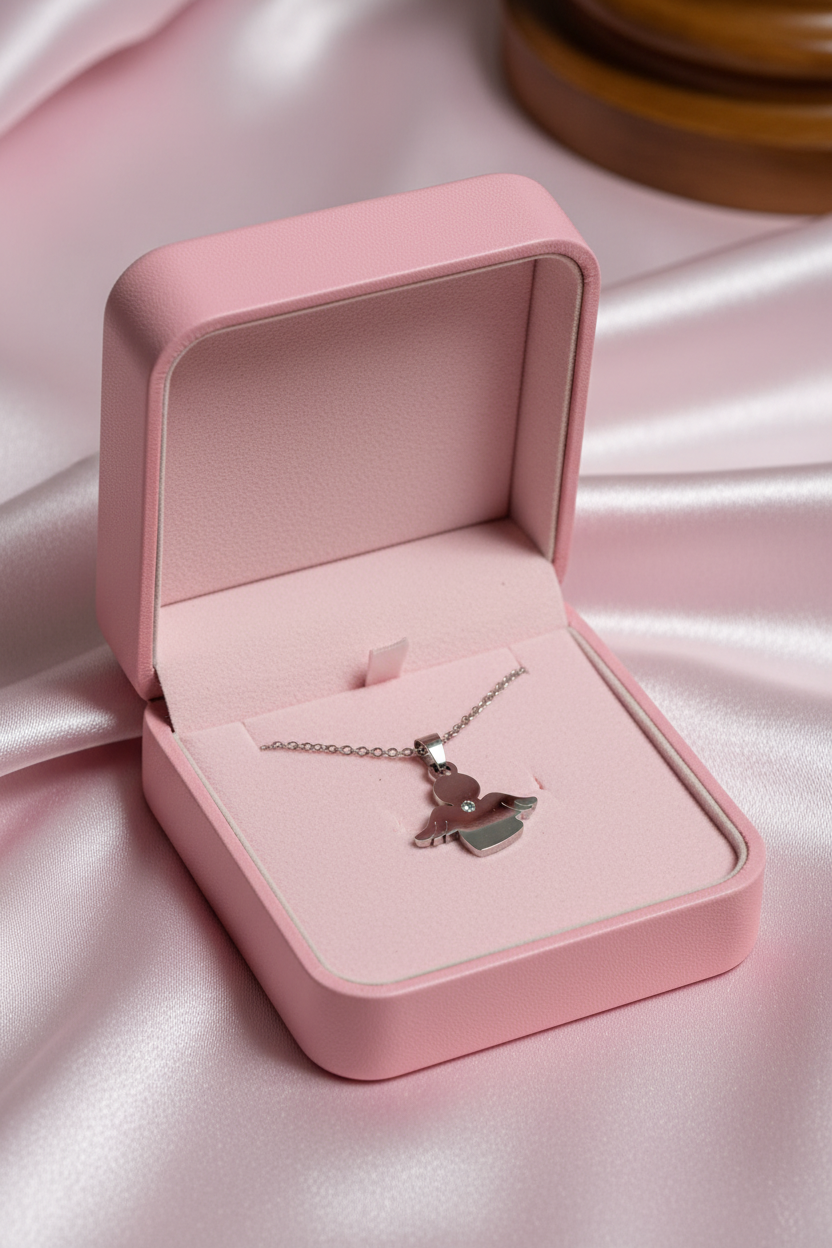 COLLANA ANGELO CON PUNTO LUCE