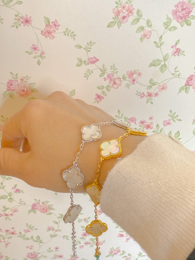 BRACCIALE FIORI MADREPERLA