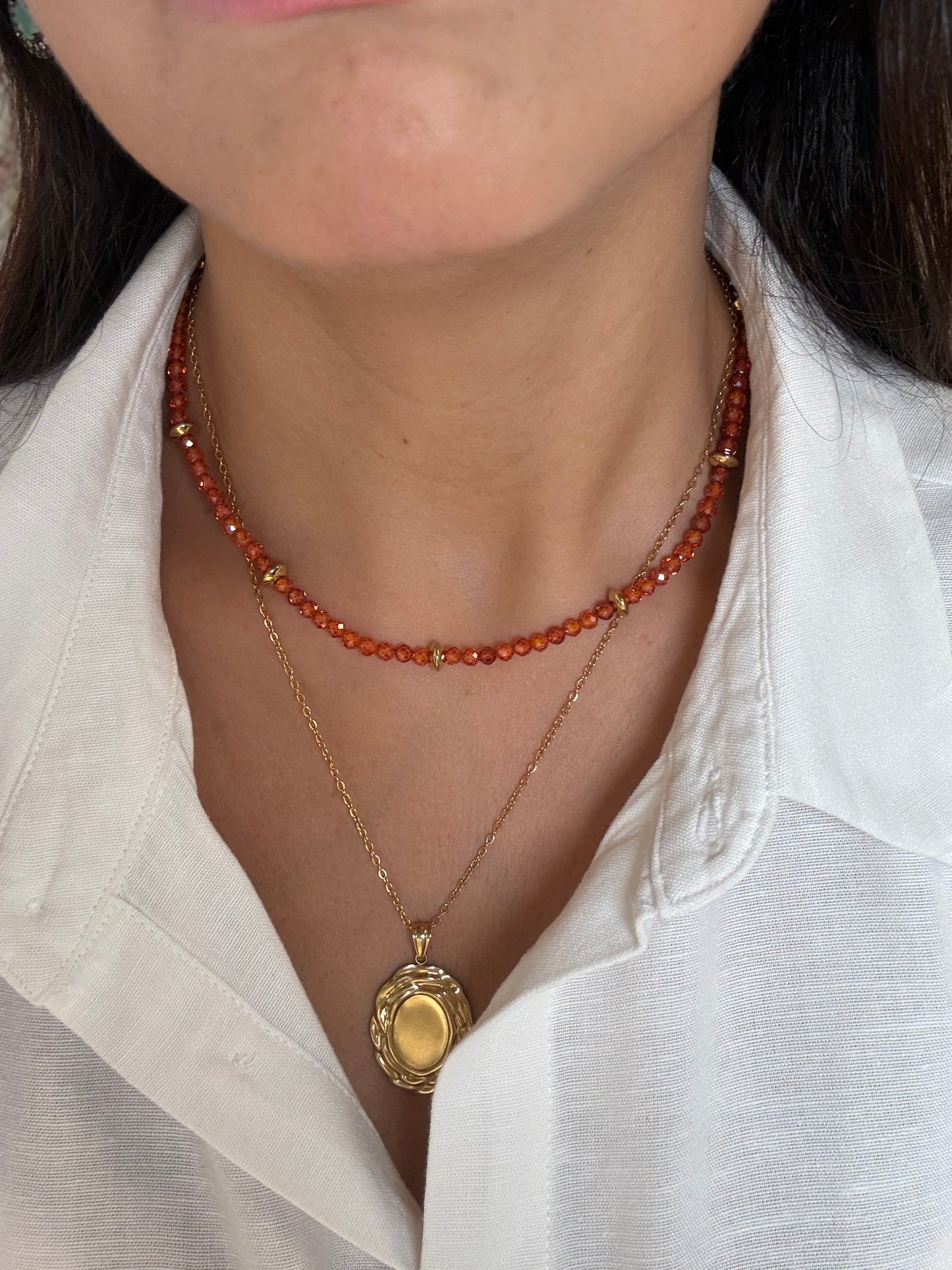 COLLANA RETRO’ OVALE PERSONALIZZABILE