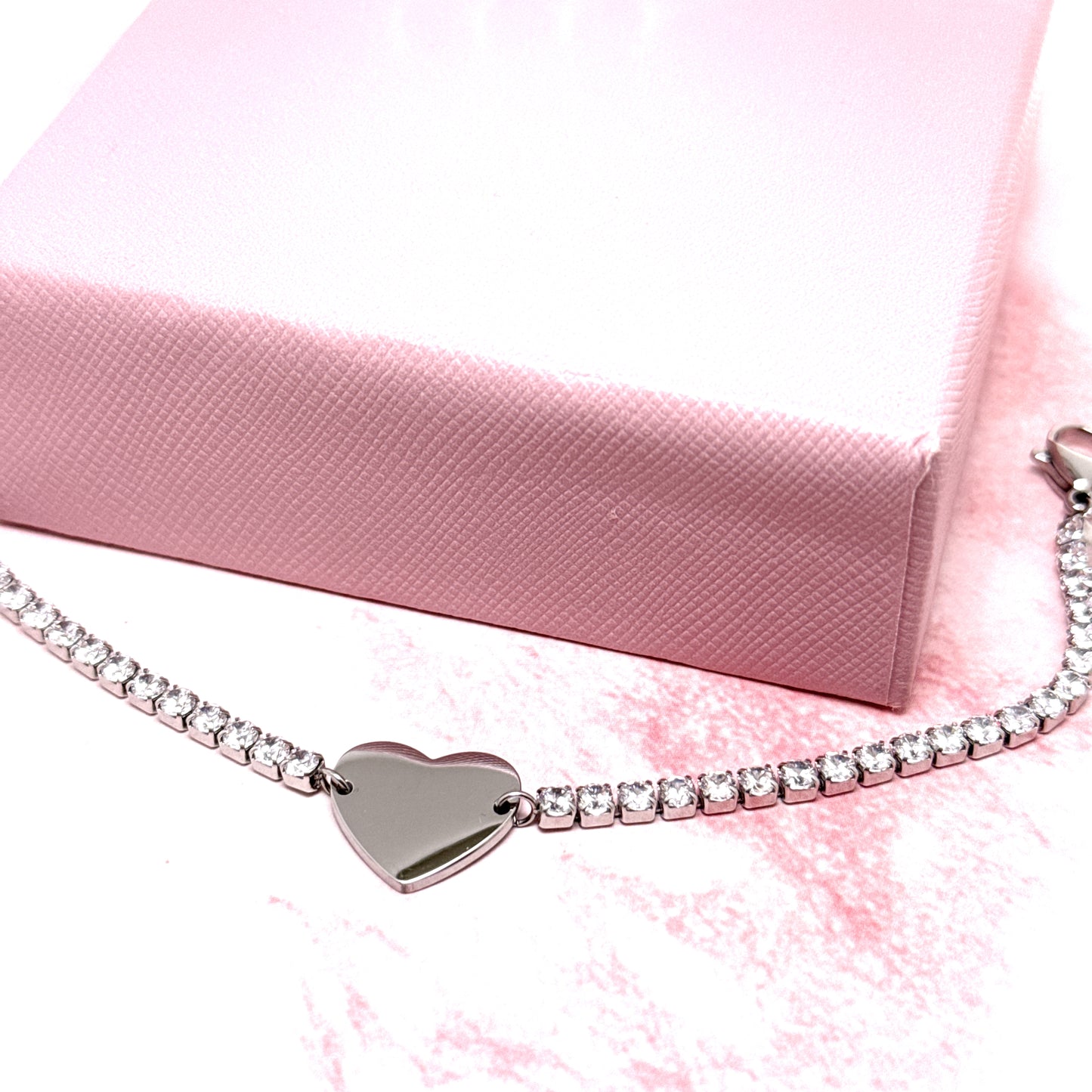 BRACCIALE TENNIS CUORE PERSONALIZZATO