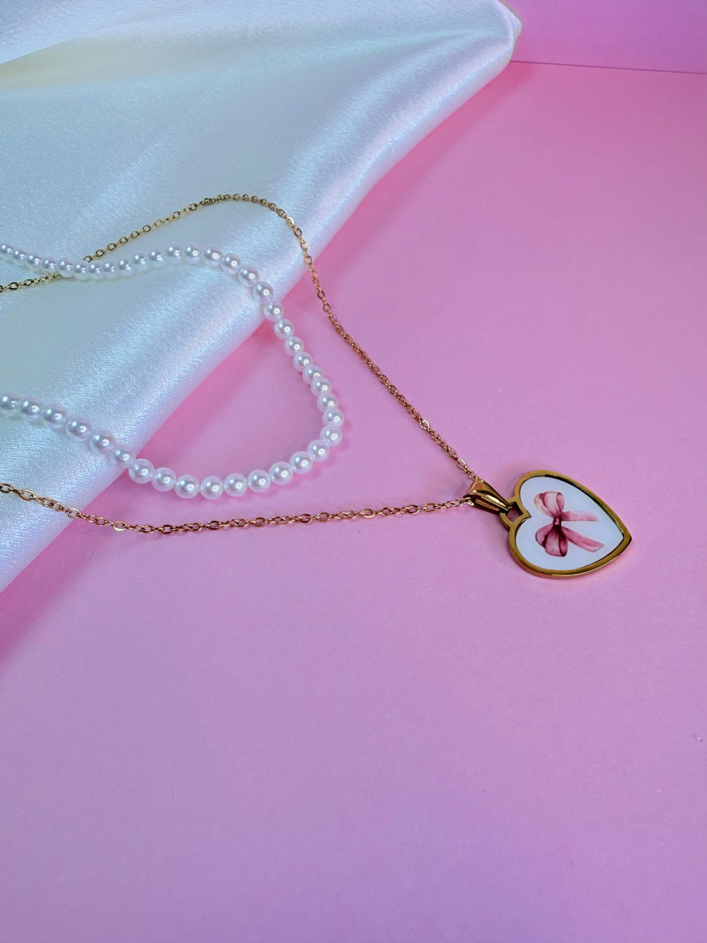 COLLANA CUORE FIOCCO🎀