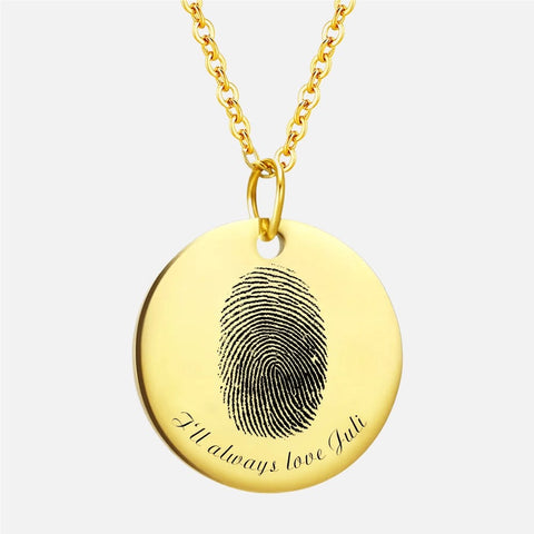 COLLANA CON PENDOLO IMPRONTA