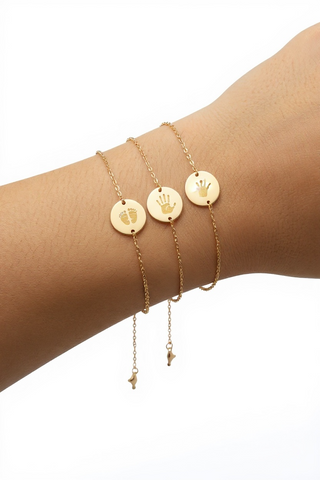 BRACCIALE COM MEDAGLIA PERSONALIZZA (anche con impronta)