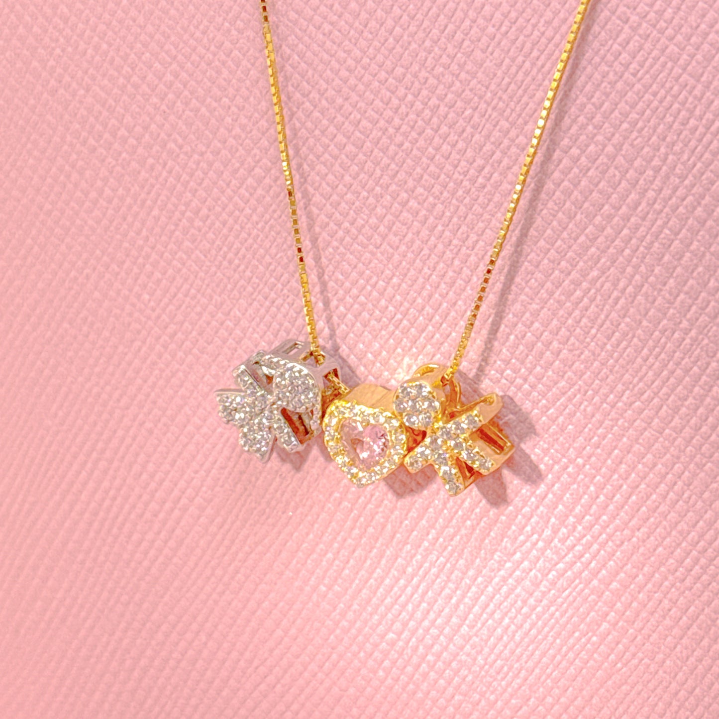 COLLANA CON CUORE E BEBE’