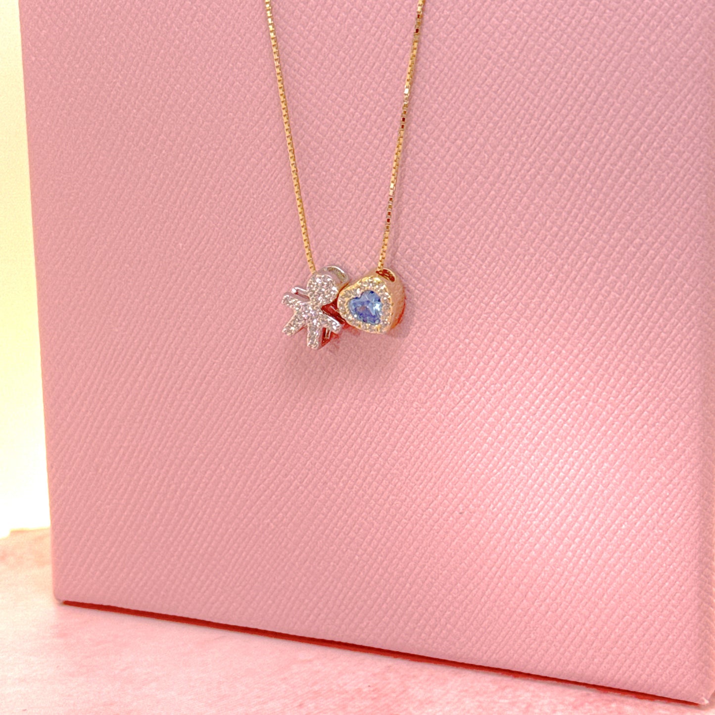 COLLANA CON CUORE E BEBE’