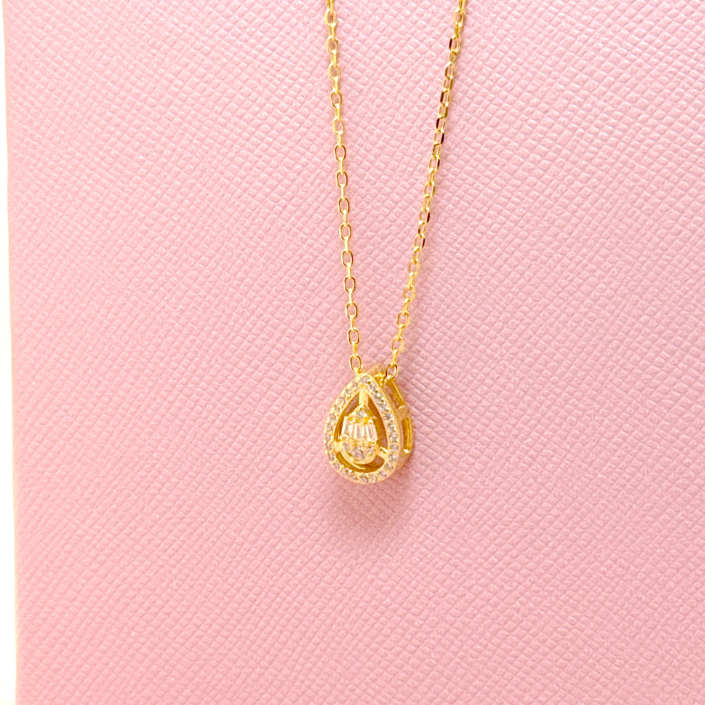 COLLANA GOCCIA ZIRCONATA