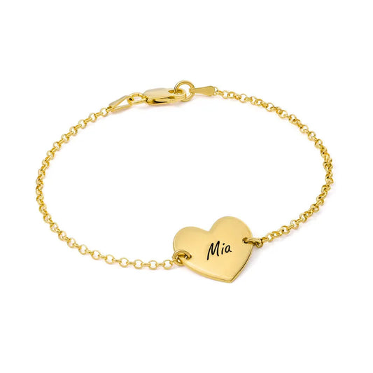 BRACCIALE CON CUORI PERSONALIZZATI