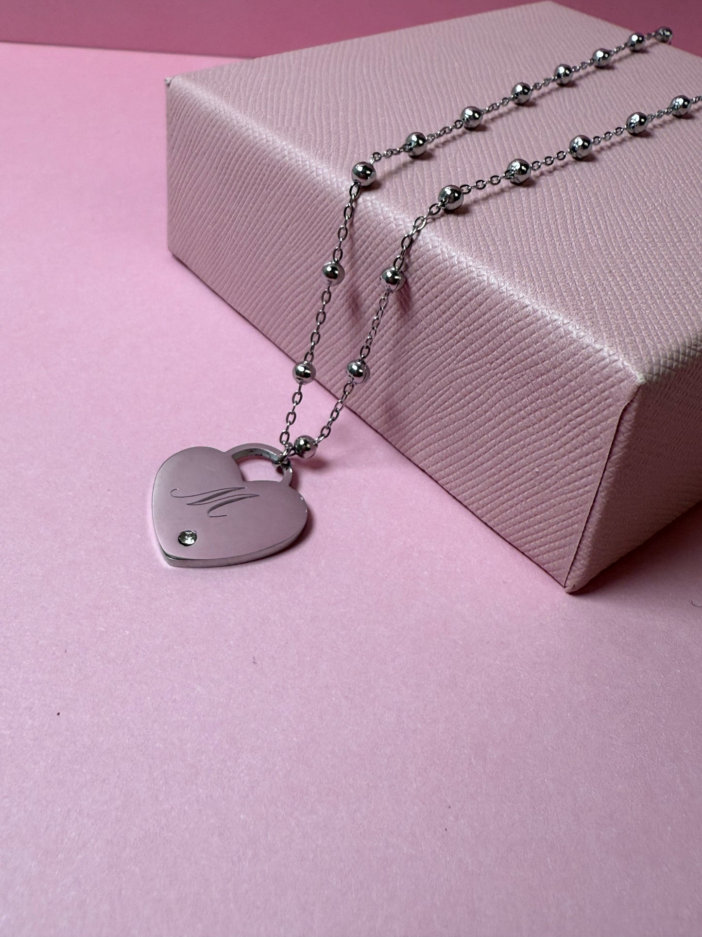 COLLANA ROSARIO CON CUORE