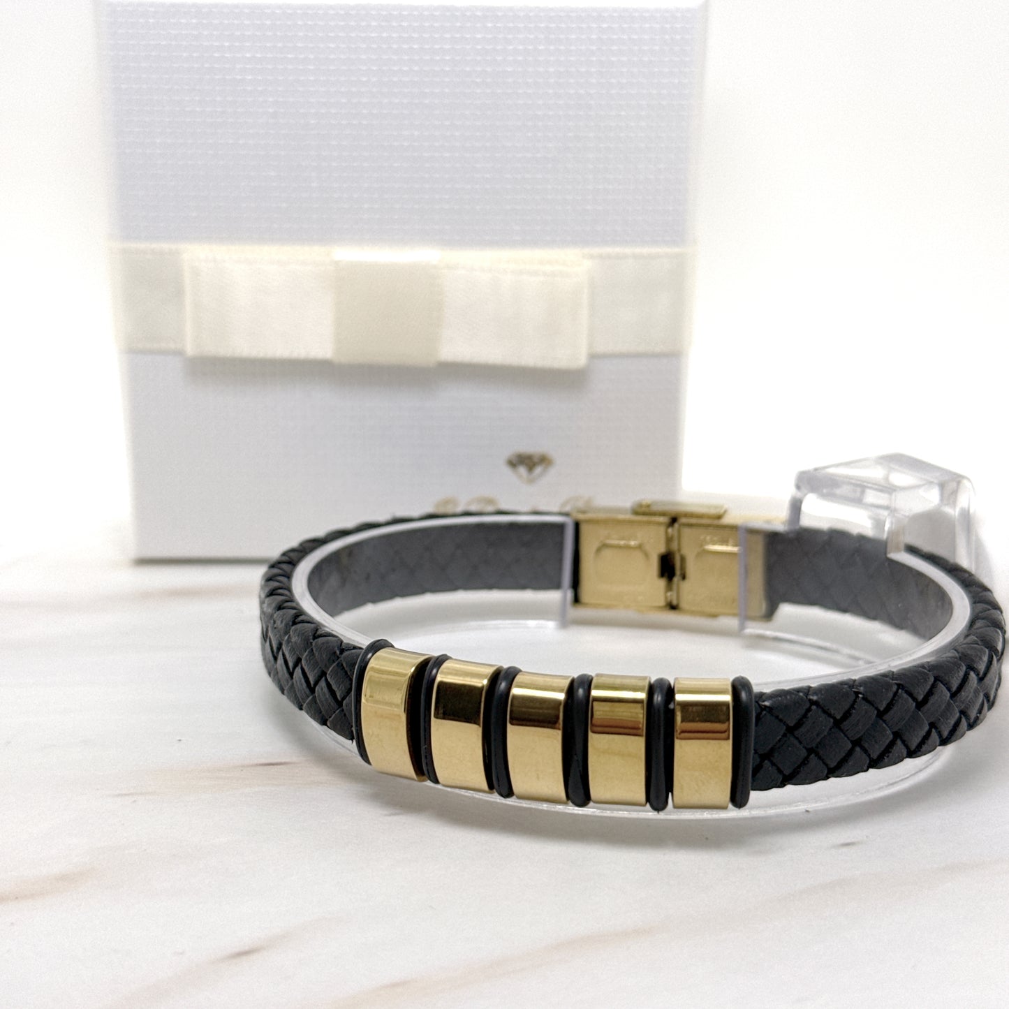 BRACCIALE INTRECCIATO UOMO – LEGAME DI INIZIALI