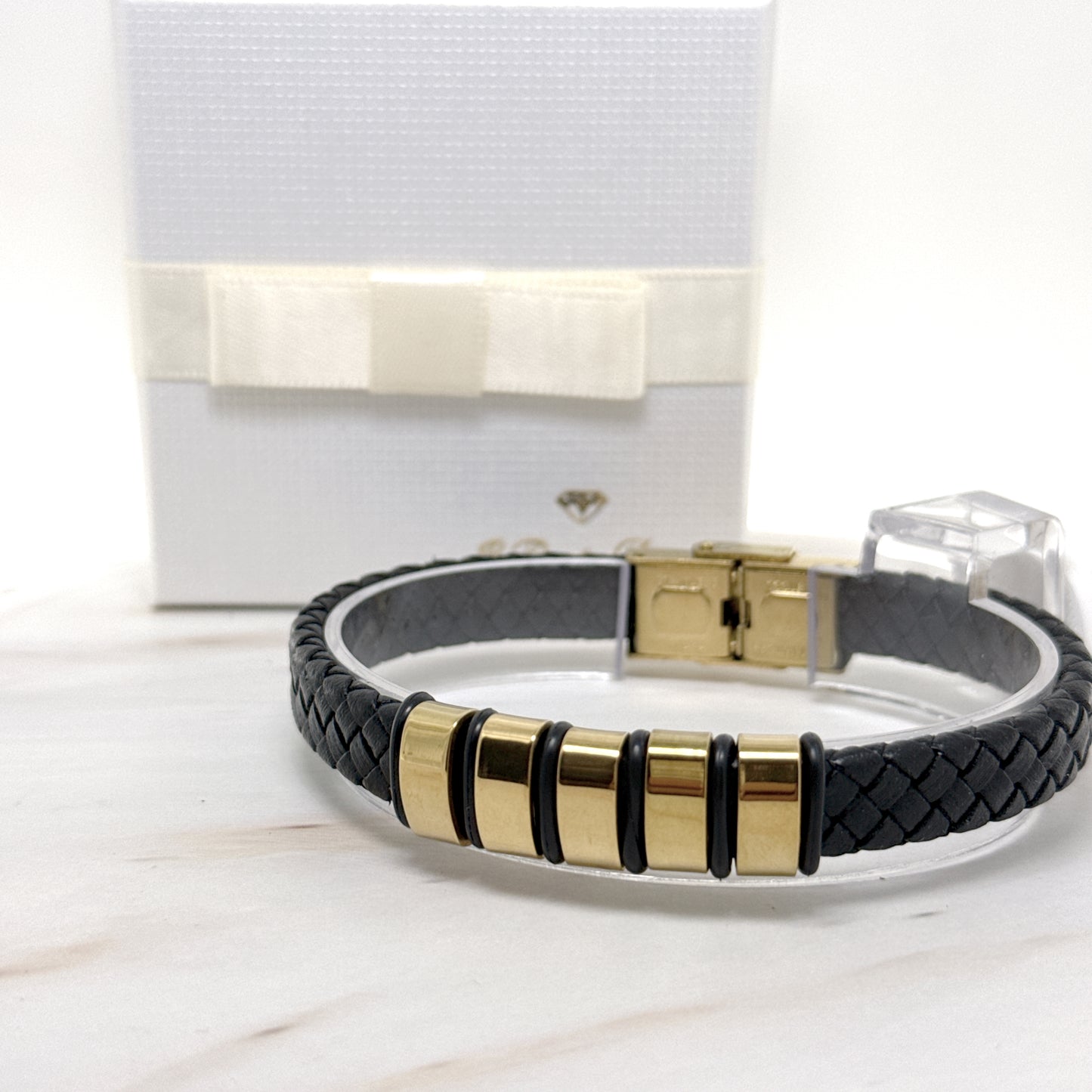 BRACCIALE INTRECCIATO UOMO – LEGAME DI INIZIALI