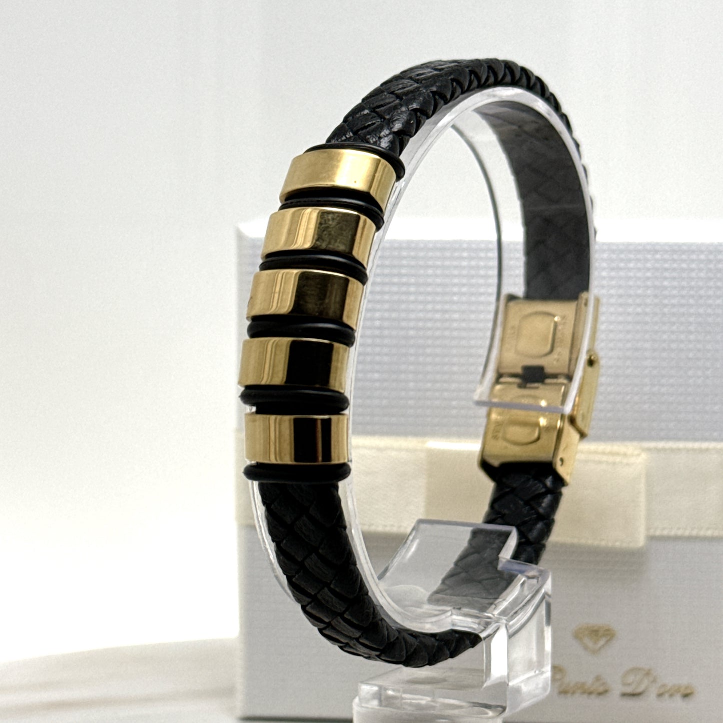 BRACCIALE INTRECCIATO UOMO – LEGAME DI INIZIALI