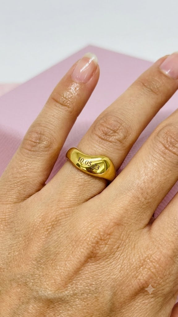 ANELLO ONDA PERSONALIZZATO