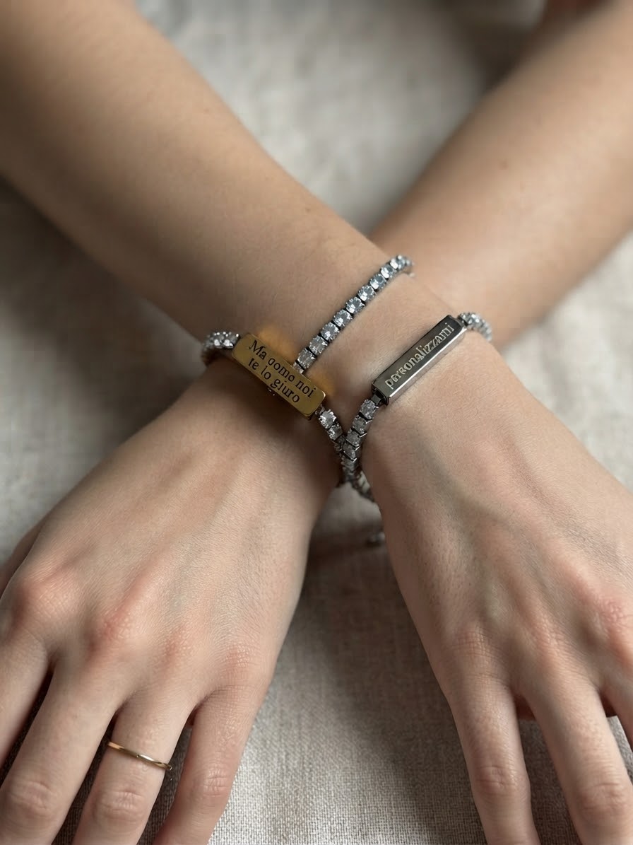 BRACCIALE TENNIS LUCE E PAROLE