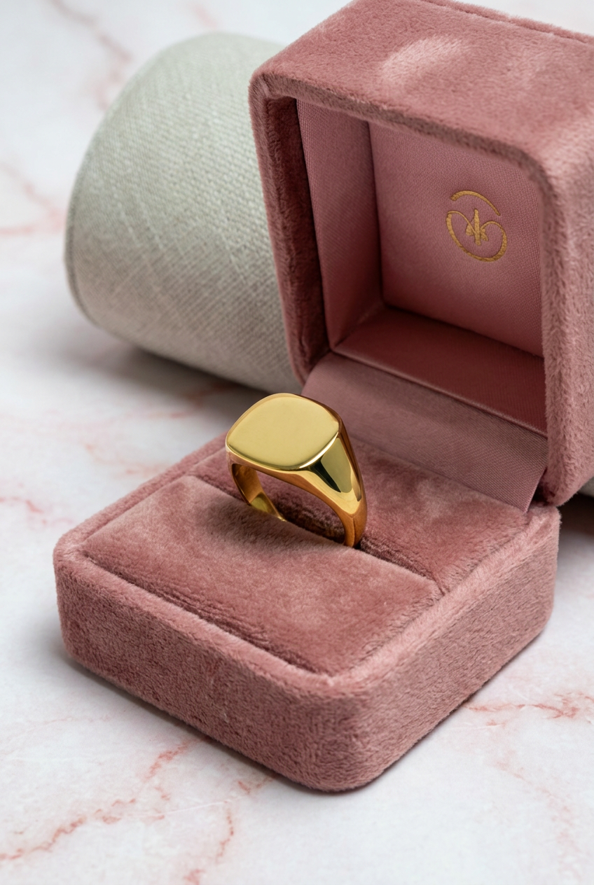 ANELLO CHEVRALIER QUADRATO