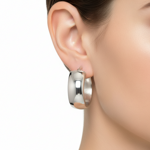 ORECCHINI A CERCHIO LARGO 15mm